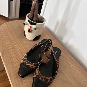 Veronica Beard Leopard Print Slingback Heels